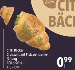 Citti Citti Bäcker croissant mit pistaziencreme-füllung tilbud