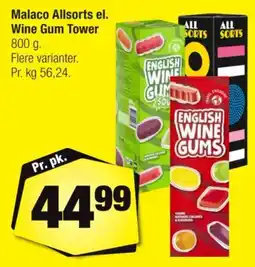 Calle Malaco Allsorts el. Wine Gum Tower tilbud