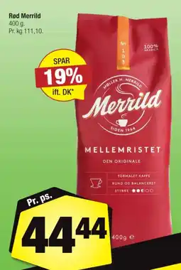 Calle Merrild mellemristet tilbud