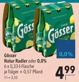Citti Gösser Natur Radler oder 0,0% tilbud