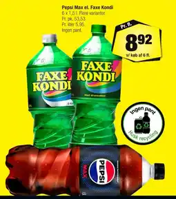 Calle Pepsi Max el. Faxe Kondi tilbud