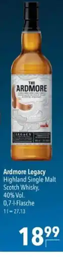 Citti Ardmore Legacy Highland Single Malt Scotch Whisky tilbud