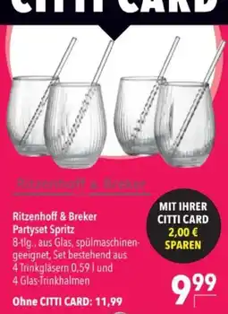 Citti Ritzenhoff & Breker Partyset Spritz tilbud