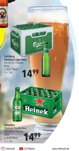 Citti Carlsberg Premium Lager Beer tilbud