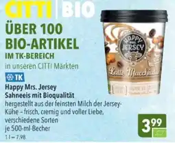 Citti Happy Mrs. Jersey Sahneeeis mit Bioqualität tilbud