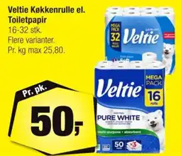 Calle Veltie køkkenrulle el. toilet papir tilbud