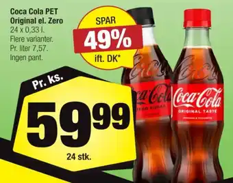 Coca Cola PET Original el. Zero