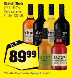 Calle Råstoff Shots tilbud