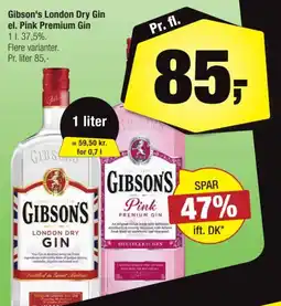 Calle Gibson's London Dry Gin tilbud