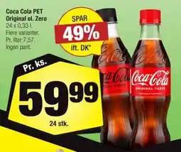 Calle Coca Cola PET Original el. Zero tilbud