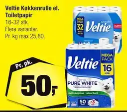 Calle Veltie Køkkenrulle el. Toiletpapir tilbud