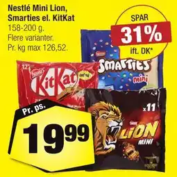 Calle Nestlé Mini Lion, Smarties el. KitKat tilbud