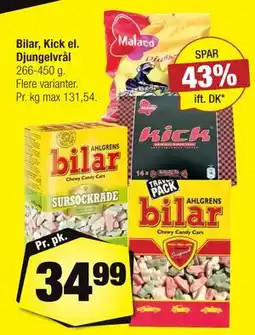 Calle Bilar, Kick el. Djungelvrål tilbud