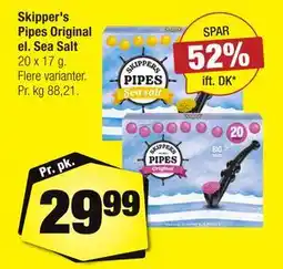 Calle Skipper's Pipes Original el. Sea Salt tilbud