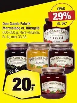 Calle Den Gamle Fabrik Marmelade el. Ribsgelé tilbud