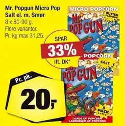 Calle Mr. Popgun Micro Pop Salt el. m. Smør tilbud