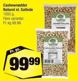 Calle Cashewnødder Naturel el. Saltede tilbud