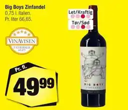 Calle Big Boys Zinfandel tilbud