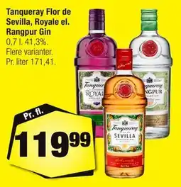 Calle Tanqueray Flor de Sevilla, Royale el. Rangpur Gin tilbud