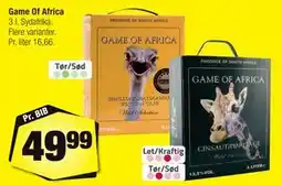 Calle Game Of Africa tilbud
