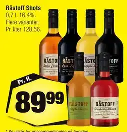 Calle Råstoff Shots tilbud
