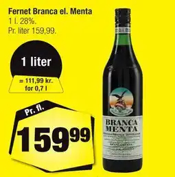 Calle Fernet Branca el. Menta tilbud