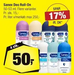 Calle Sanex Deo Roll-On tilbud