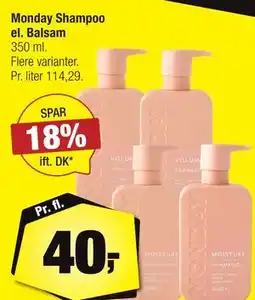 Calle Monday Shampoo el. Balsam tilbud
