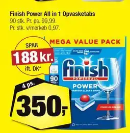 Calle Finish Power All in 1 Opvasketabs tilbud