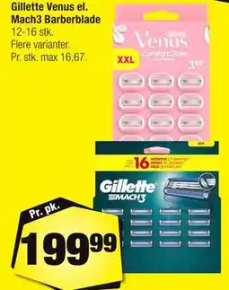 Calle Gillette Venus el. Mach3 Barberblade tilbud