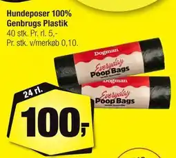 Calle Hundeposer 100% Genbrugs Plastik tilbud
