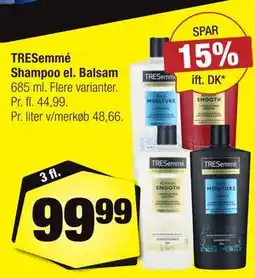 Calle TRESemmé Shampoo el. Balsam tilbud