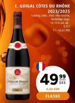 Scandinavian Park E. GUIGAL CÔTES DU RHÔNE 2023/2025 tilbud
