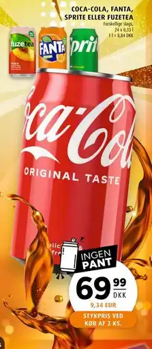 Scandinavian Park COCA-COLA, FANTA, SPRITE ELLER FUZETEA tilbud