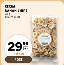 Scandinavian Park REXIM BANAN CHIPS tilbud