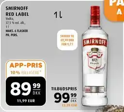 Scandinavian Park SMIRNOFF RED LABEL tilbud
