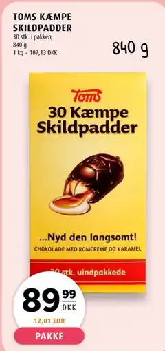 Scandinavian Park TOMS KÆMPE SKILDPADDER tilbud