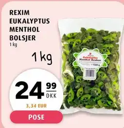 Scandinavian Park REXIM EUKALYPTUS MENTHOL BOLSJER tilbud