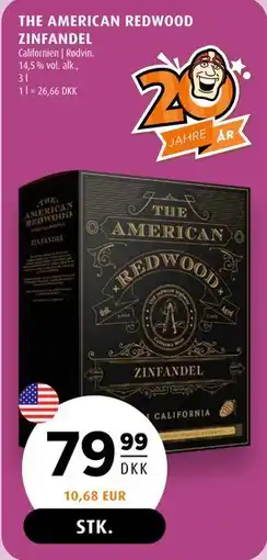 Scandinavian Park THE AMERICAN REDWOOD ZINFANDEL tilbud