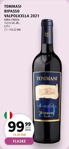 Scandinavian Park TOMMASI RIPASSO VALPOLICELLA 2021 tilbud