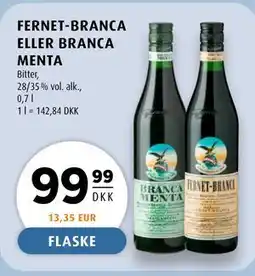 Scandinavian Park FERNET-BRANCA ELLER BRANCA MENTA tilbud