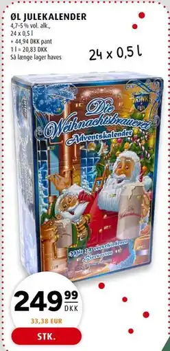 Scandinavian Park ØL JULEKALENDER tilbud