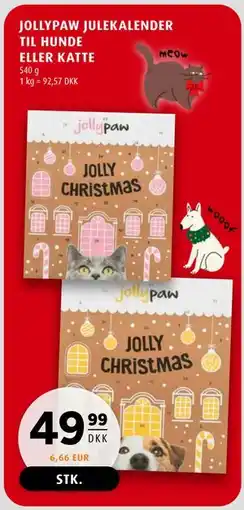 Scandinavian Park JOLLYPAW JULEKALENDER TIL HUNDE ELLER KATTE tilbud