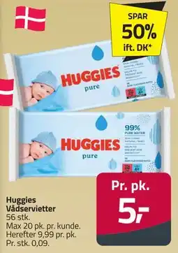 Fleggaard Huggies Vådservietter tilbud