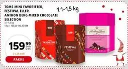 Scandinavian Park TOMS MINI FAVORITTER, FESTIVAL ELLER ANTHON BERG MIXED CHOCOLATE SELECTION tilbud