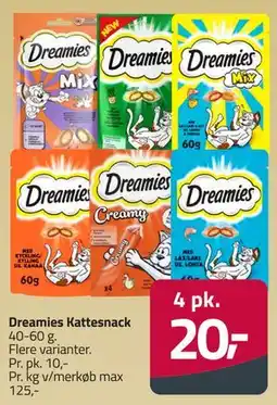 Fleggaard Dreamies Kattesnack tilbud