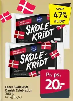 Fleggaard Fazer Skolekridt Danish Celebration tilbud