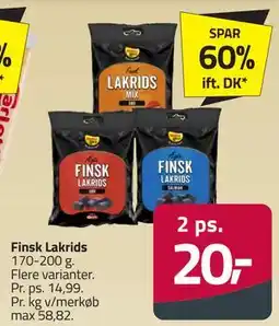 Fleggaard Finsk Lakrids tilbud