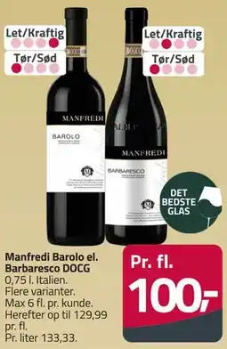 Fleggaard Manfredi Barolo el. Barbaresco DOCG tilbud