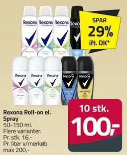 Fleggaard Rexona Roll-on el. Spray tilbud